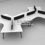 屏风办公桌-04 屏风办公桌-04