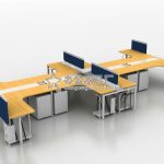 屏风办公桌-07 屏风办公桌-07