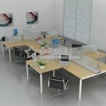 屏风办公桌-02 屏风办公桌-02